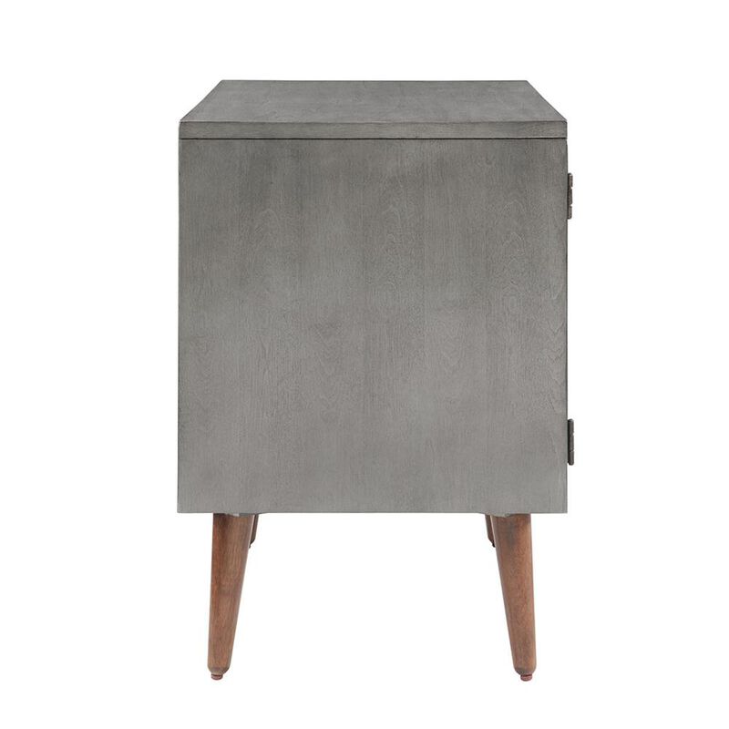 Belen Kox Mid-Century Storage Nightstand with 4 Compartments, Belen Kox