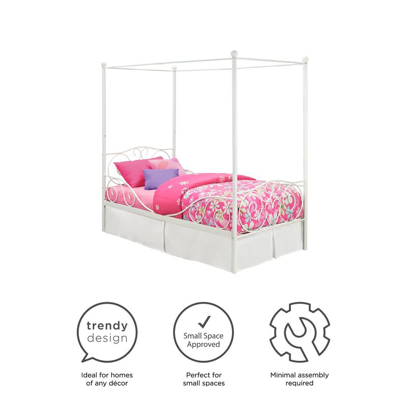 Atwater Living Whimsical Metal Canopy Bed