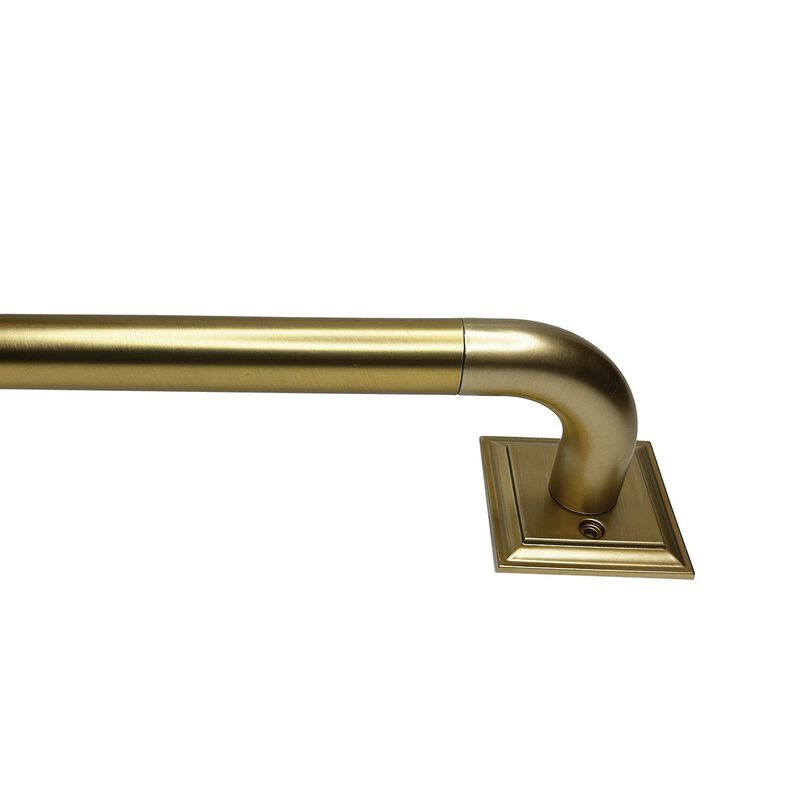 BlackOut Room Darkening Curtain Rod Set, Two Mounting Options, Adjustable length from 66" to 120"