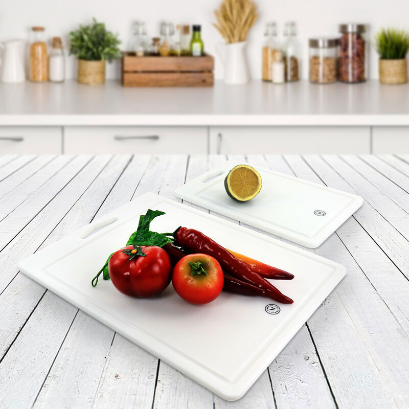 Martha Stewart Plastic 2 Piece Cutting Board in White
