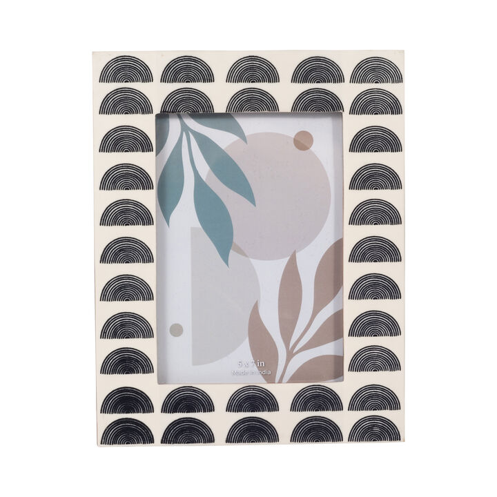 5"x7" Ivry/Blk Res Arch Frame