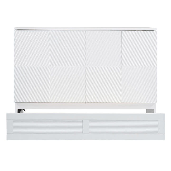 Merax Murphy Bed with Drawer and USB Ports