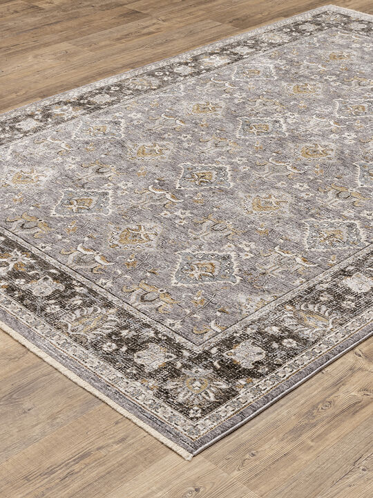 Maharaja 2' x 3' Grey Rug