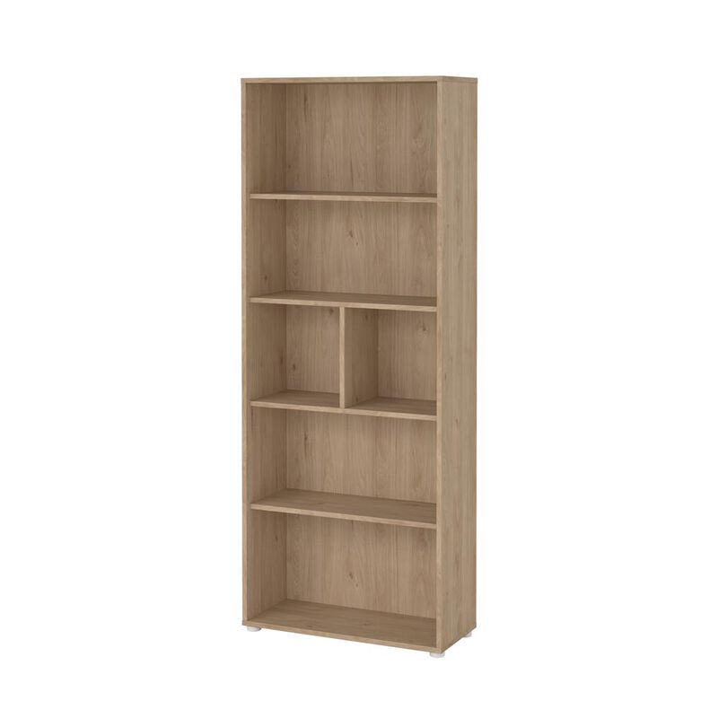 Tvilum Sign 6 Shelf Boockase, Home Office Storage, Jackson Hickory