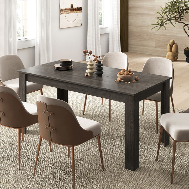 63-Inch Modern Rectangular Dining Table – Sleek Kitchen Table for Contemporary Spaces