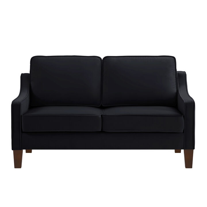 Merax Upholstered Velvet Sofa Couch with Wood legs