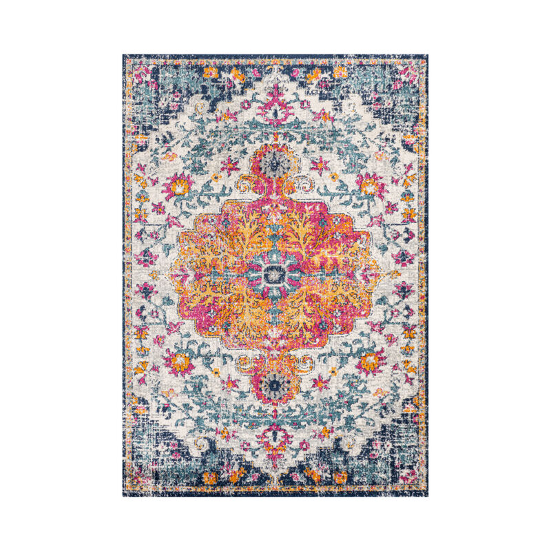 Anaise Ornate Boho Medallion Area Rug