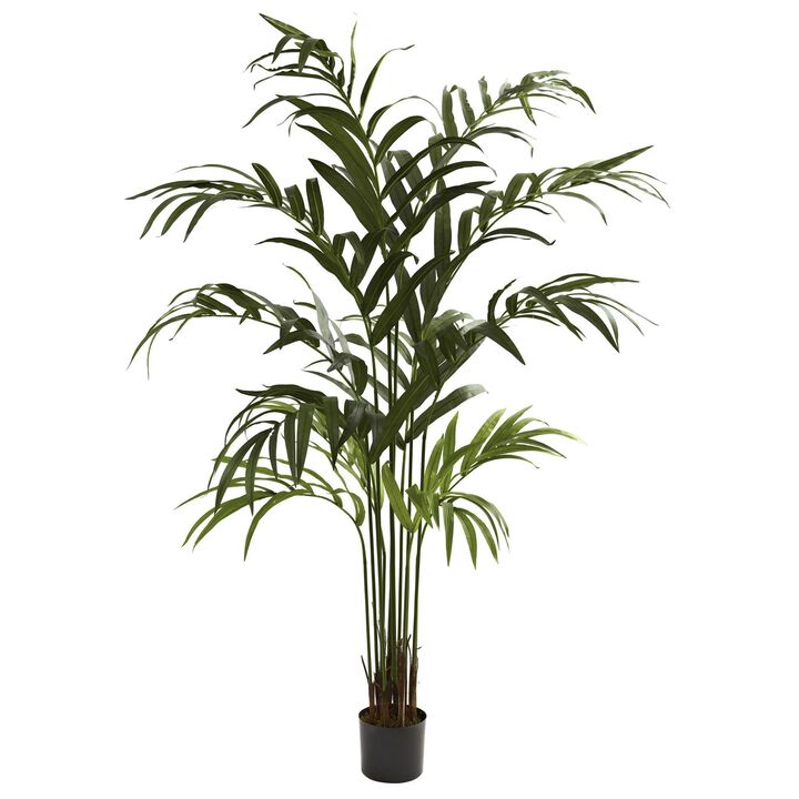 Nearly Natural 6-ft Kentia Palm Tree x 12 w/180 Lvs