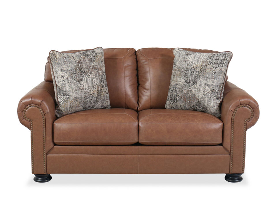 Carianna Leather Loveseat