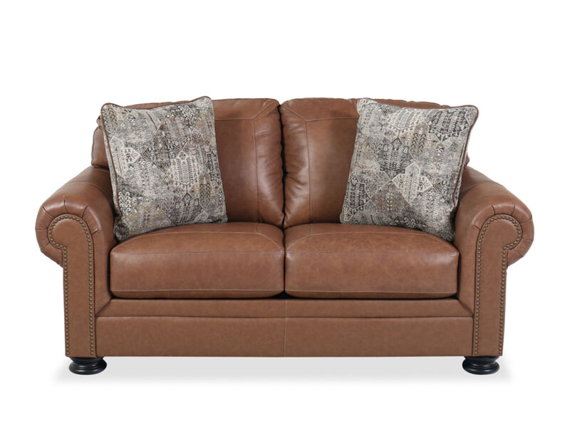Carianna Leather Loveseat