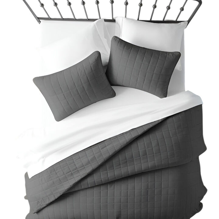 Farmhouse Style 2-Piece Microfiber Coverlet Bedspread Set – Cozy Bedspread for All Seasons