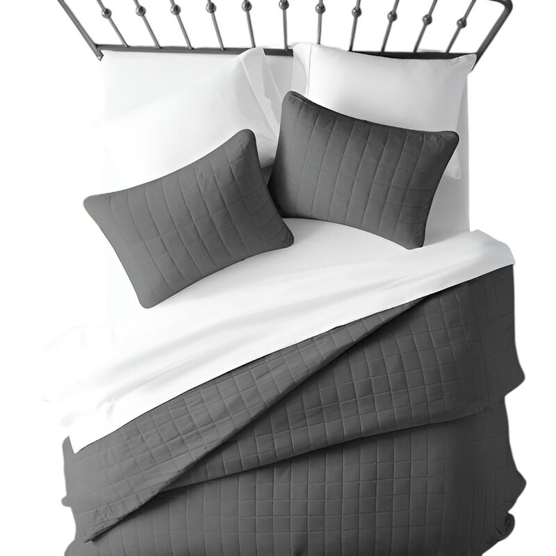 Farmhouse Style 2-Piece Microfiber Coverlet Bedspread Set – Cozy Bedspread for All Seasons