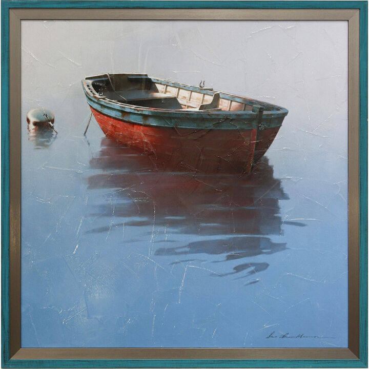 Red Dory Framed Print