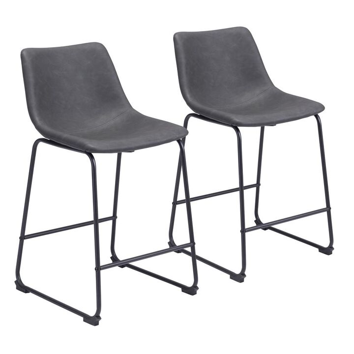 Belen Kox Charcoal Smart Counter Chair Set, Belen Kox