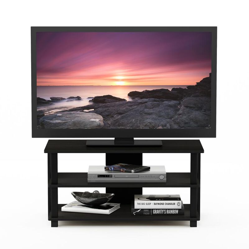 Sully 3-Tier TV Stand for TV  up to 40, Espresso/Black, 17076EX/BK
