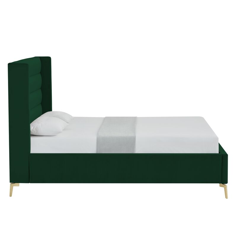 Inspired Home Ames Velvet Platform Bed