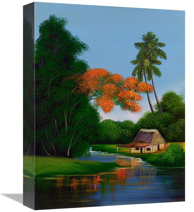 The Water Garden-Canvas Art-12x16
