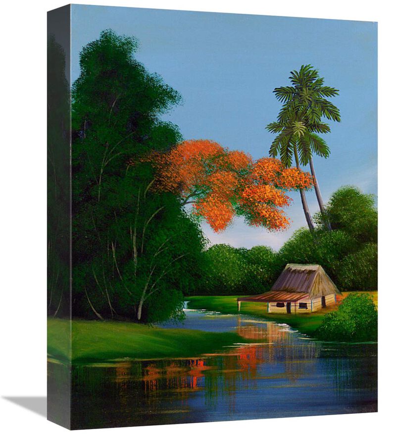 The Water Garden-Canvas Art-12x16