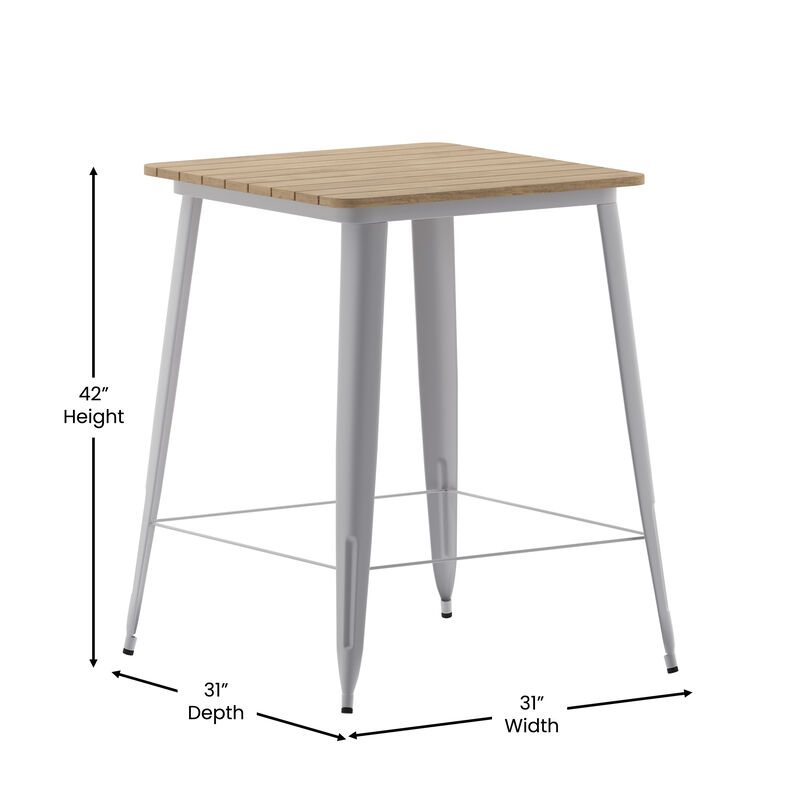 Metal Colorful Restaurant Bar Tables
