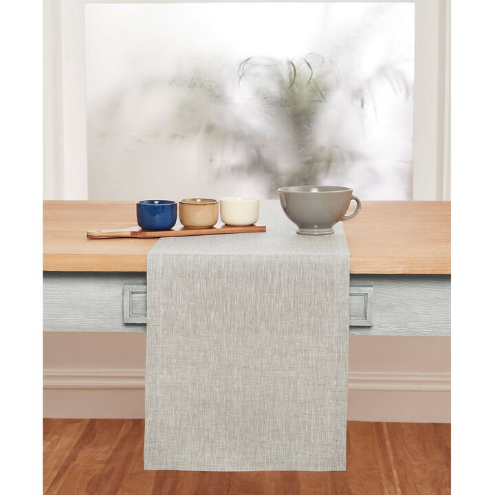Solino Home 100% Pure Linen Table Runner | Athena for Thanksgiving, Christmas