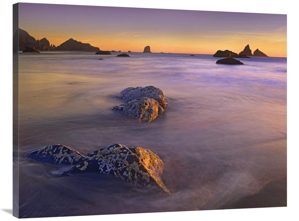 Coastline, Lone Beach, Oregon-Canvas Art-40x30