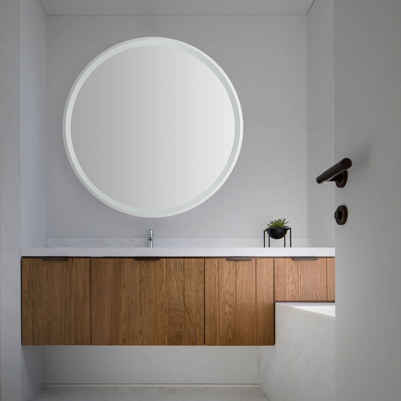 Dane Frameless Antifog Front/Back-Lit Wall Bathroom Vanity Mirror,Smart Touch