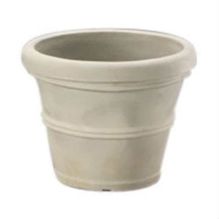 QuikFurn 12-inch Diameter Poly Resin Round Planter
