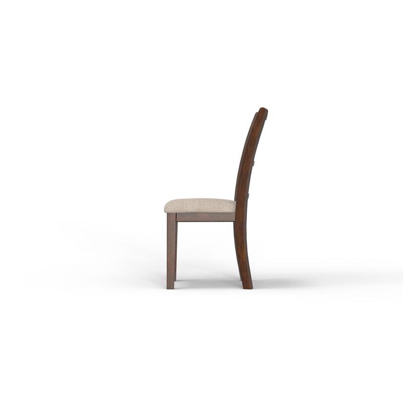 New Classic Furniture Gia 3-Piece 42 Wood Round Dining Set with 2 Chairs in Cherry