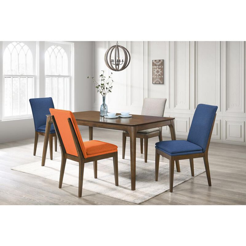 New Classic Furniture Maggie Dining Table W / 4 Terracotta Chairs