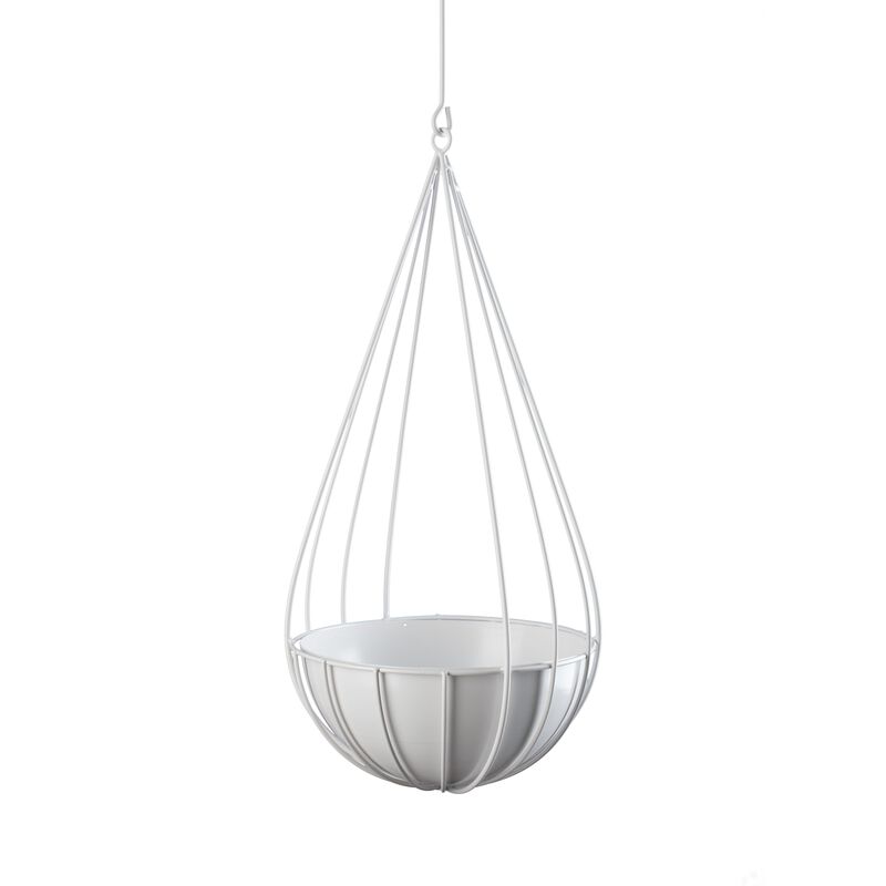 Raindrop Planters-set of 2 (small + large)-glossy white