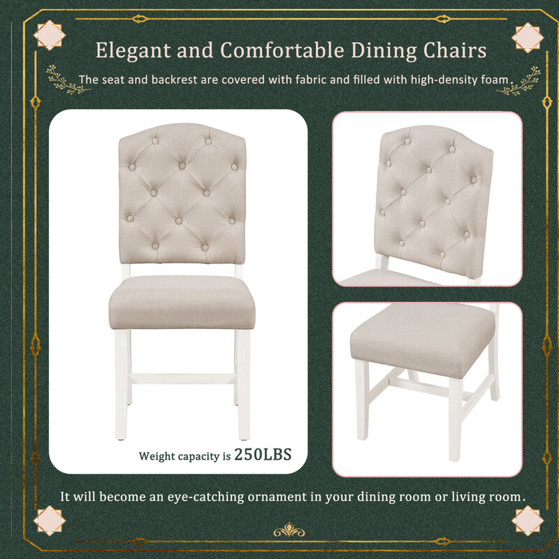 Retro-Style Dining Set with Extendable Table & 4 Chairs
