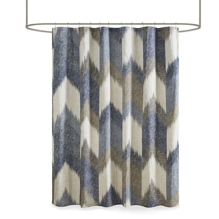 Gracie Mills Heise 200 TC Cotton Shower Curtain