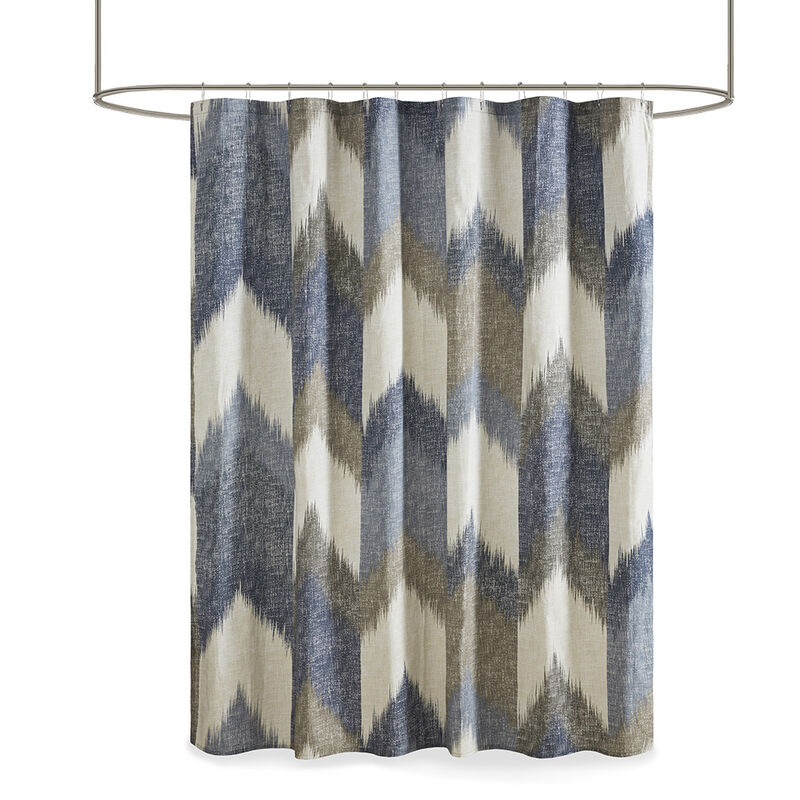 Gracie Mills Heise 200 TC Cotton Shower Curtain