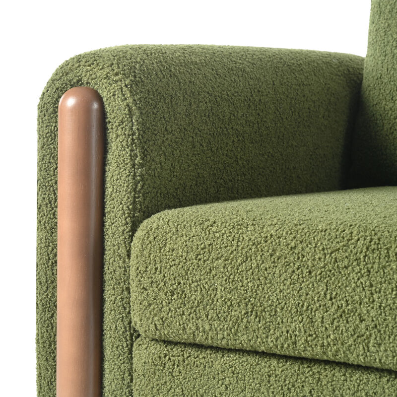 Merax Teddy Upholstered Single Sofa Accent Chair