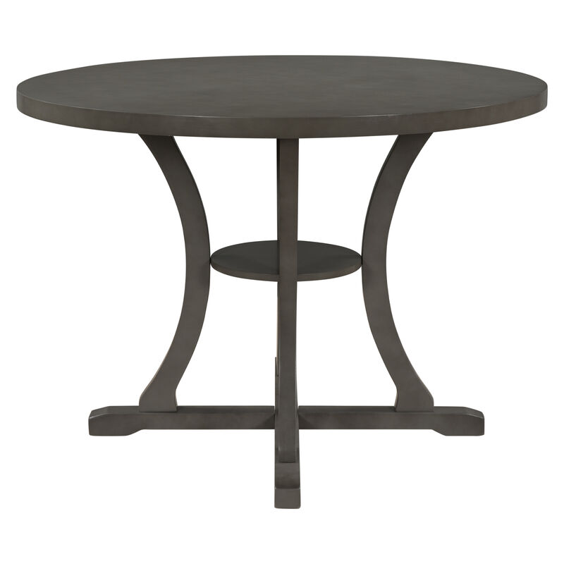 Merax Modern Round Dining Table and Chairs Set