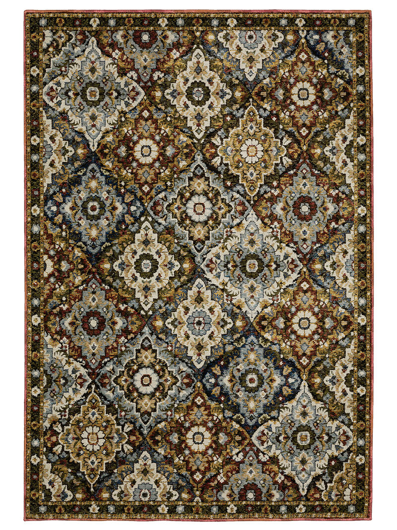 Andorra 3'3" x 5'2" Red Rug
