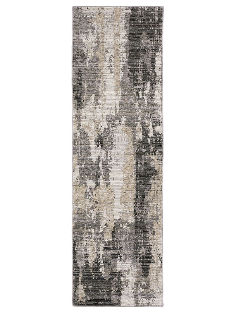 Nebulous 3'3" x 5' Grey/Beige Rug