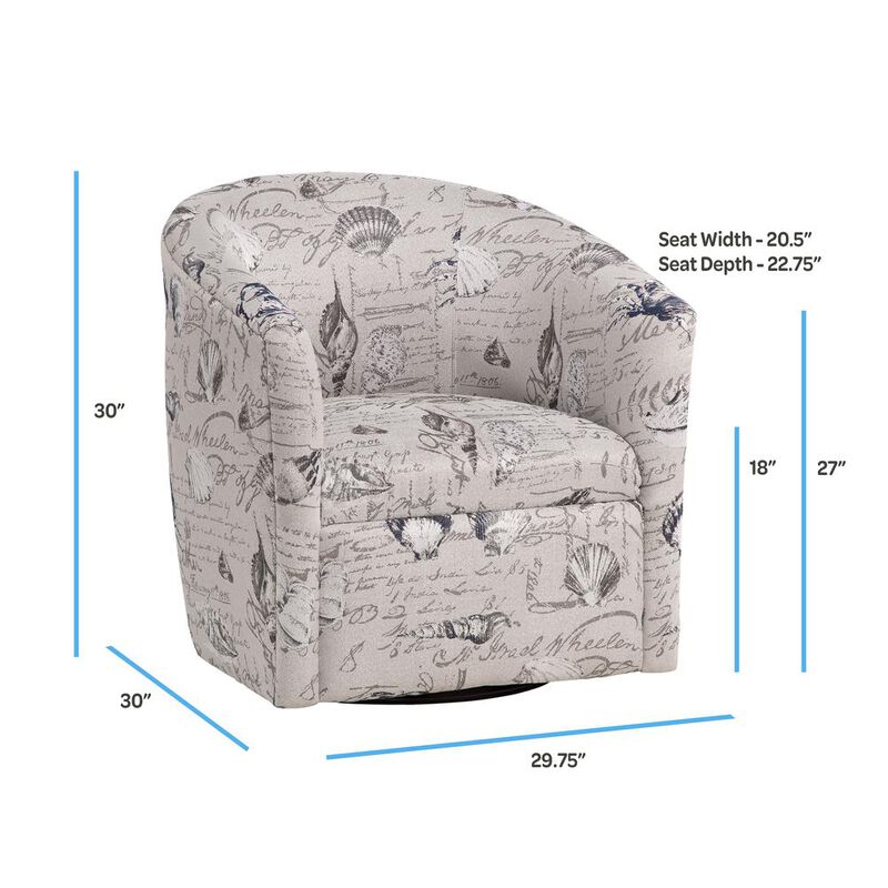 Comfort Pointe Beach Harbor Swivel Chair