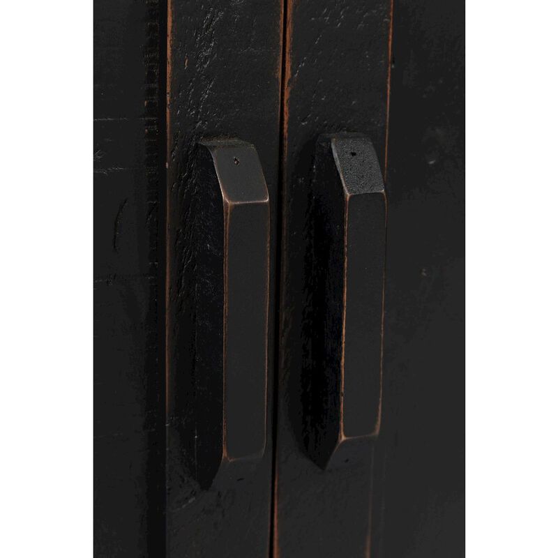 Jofran Madison County Rustic Reclaimed Solid Wood Farmhouse 70 Barn Door Server