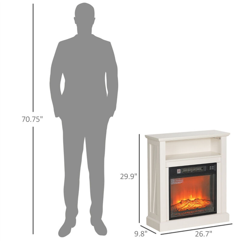 Portable Electric Fireplace Heater for Home and Office Warmth
