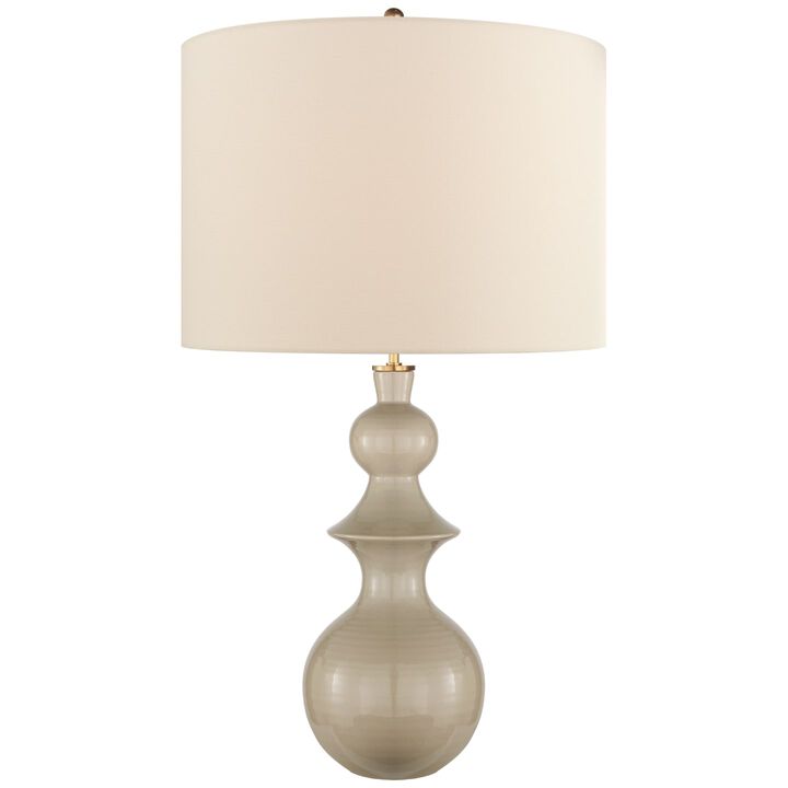 Saxon Large Table Lamp in Grey