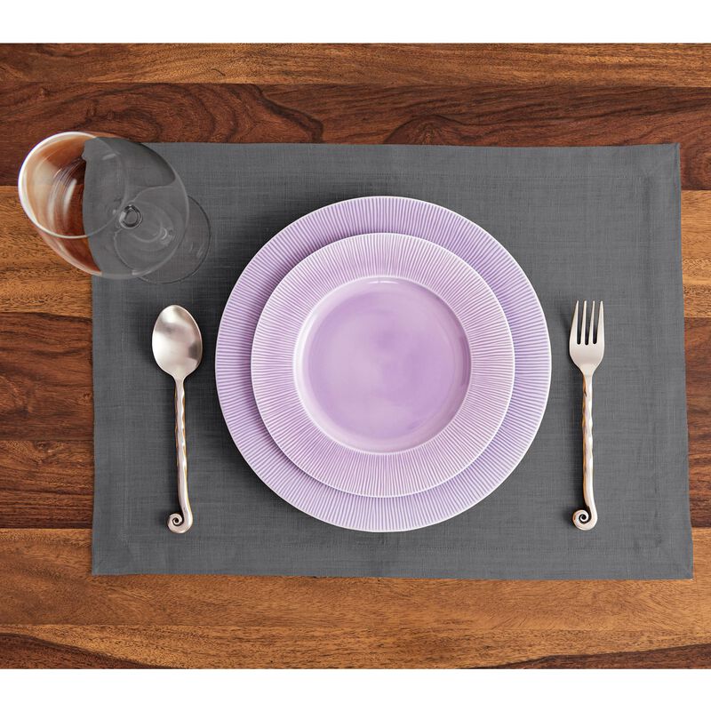 Solino Home 100% Pure Linen Placemats 14 x 19 Inch Set of 4 |Diana
