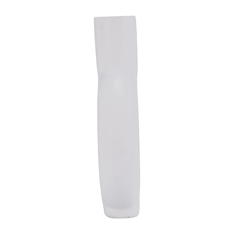9" White Circle Cut-Out Vase