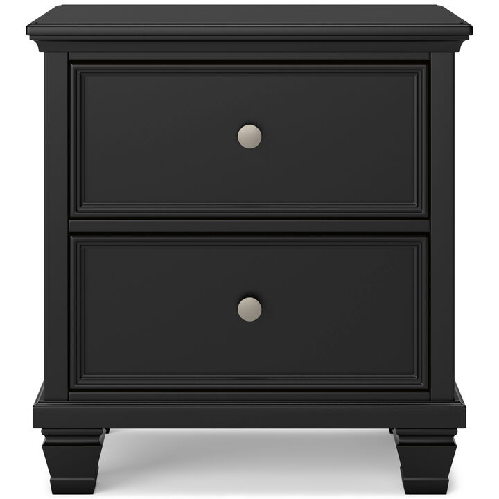 Lanolee Black Nightstand