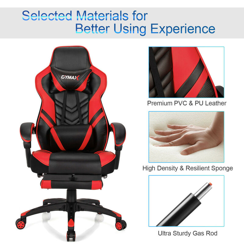 Costway Office Computer Desk Chair Gaming Chair Adjustable Swivel