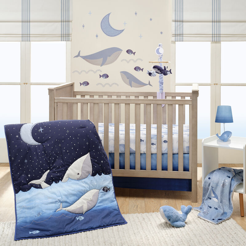 Lambs & Ivy Bubbles & Squirt Aquatic Under Sea Whale/Fish Wall Decals/Stickers