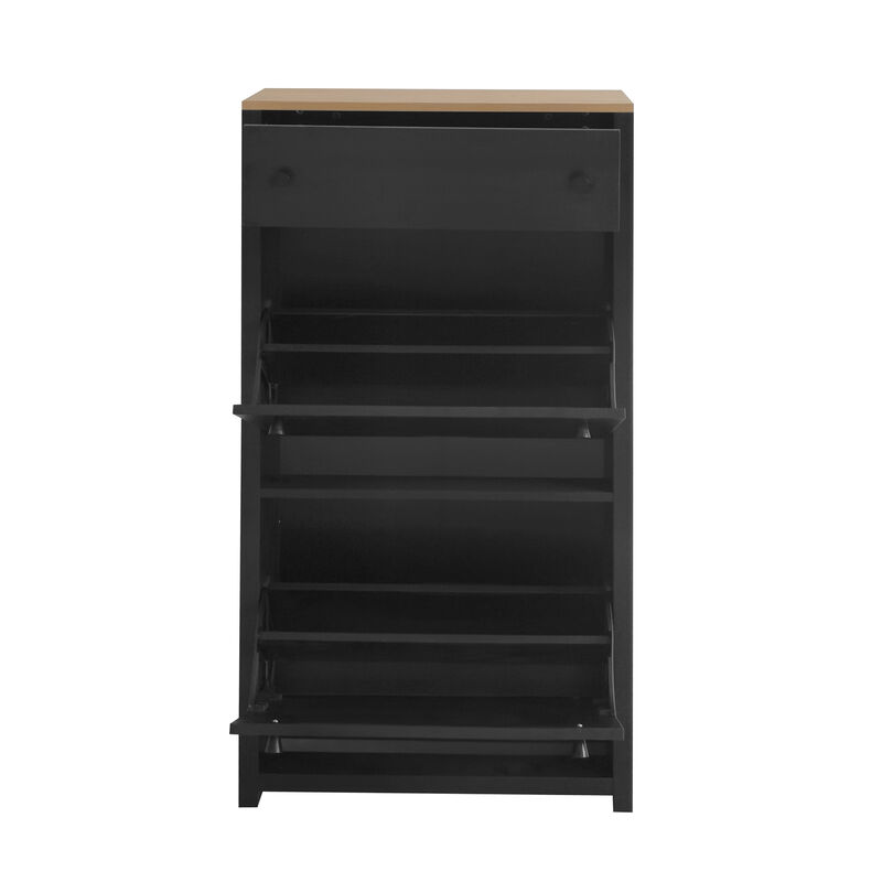Merax Modern Style Shoe Rack with 4 Flip Drawers