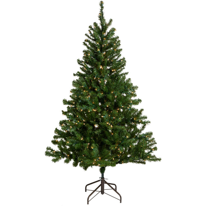 6' Pre-Lit Medium Balsam Pine Artificial Christmas Tree  Clear Lights