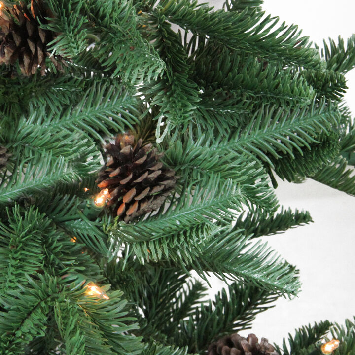3' Pre-Lit Viella Norway Spruce Artificial Christmas Tree - Clear Lights