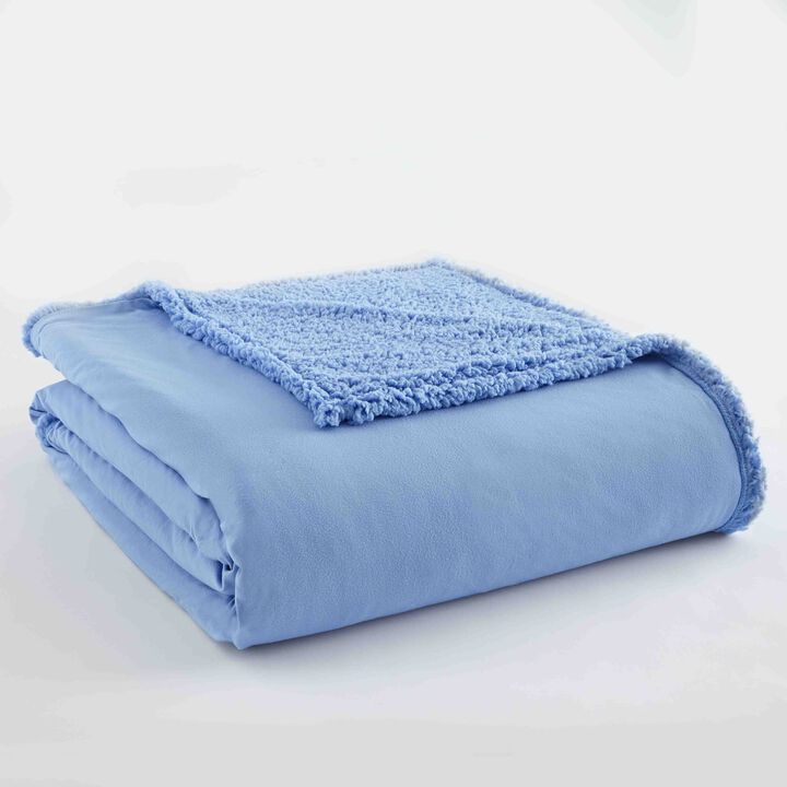 Micro Flannel Reverse to Sherpa Blanket, Full/Queen